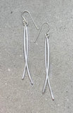 Silver Criss-Cross Earrings