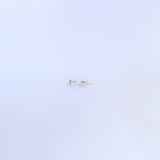 Gold Line Stud Earrings
