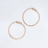 Gold-Fill Textured Hoop Earrings