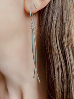 Silver Criss-Cross Earrings