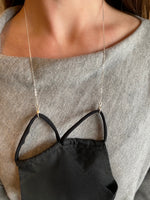 Silver Mask Lanyard - Cable Chain