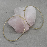 Gold Fill Hammered Hoops