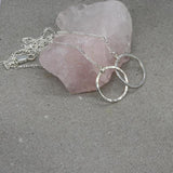 Silver Interlocking Circles Necklace