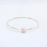 Pink Pearl Bangle Bracelets
